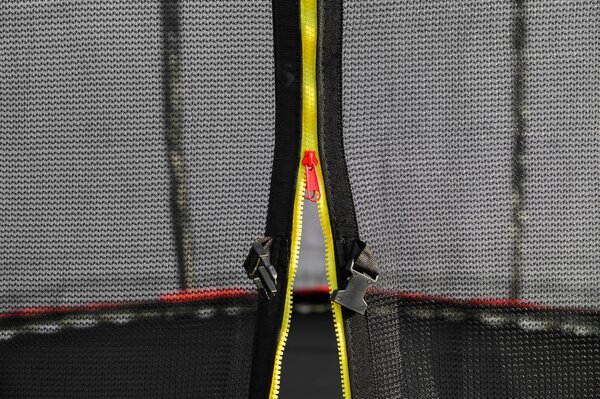 G21 SpaceJump trambulin védőhalóval, 366 cm, ajándék létrával, fekete színben