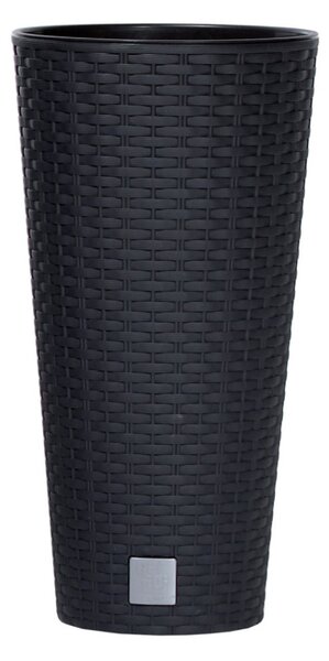 Prosperplast Rato Tubus virágcserép antracit 25 cm-es betéttel