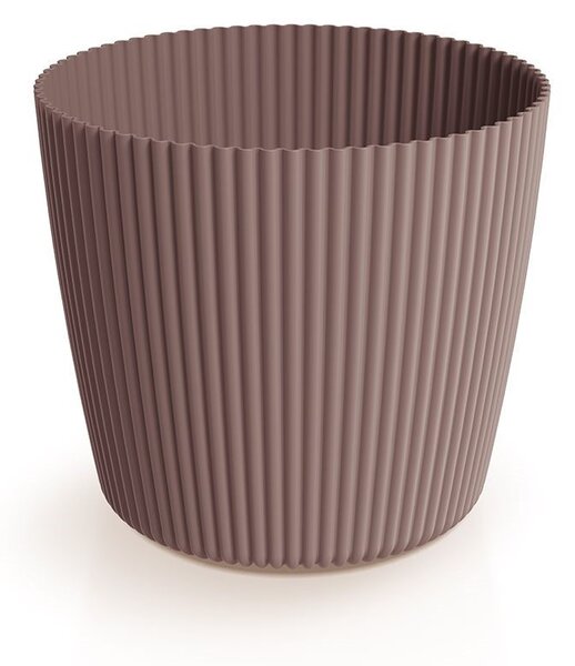 Virágcserép Prosperplast MILLY ROUND marsala 23,6 cm
