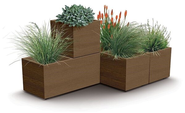 Virágtartó Prosperplast MADERA CASE eco fa 77 cm natur