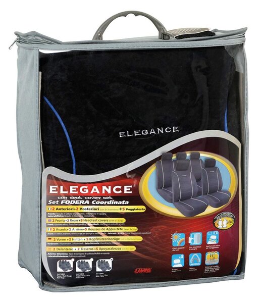 Lampa Elegance üléshuzat szett fekete-kék (54847)