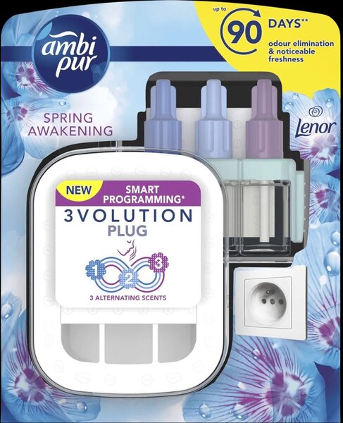Ambi Pur 3 Volution Lenor Spring légfrissítő elektromos kezdőcsomag 20 ml (8006540528921)