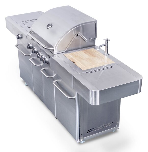 G21 Arizona gázgrill, BBQ Premium Line konyha 6 égőfej + ajándék nyomáscsökkentő