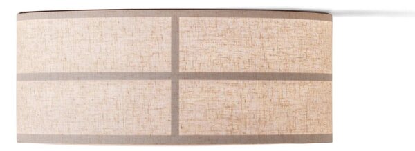 Audo Copenhagen mennyezeti lámpa Hashira, natúr szín, vászon, Ø 50 cm, dimmelhető, Krém / borostyánsárga, Nappali / Étkező, Textil / szövet / selyem