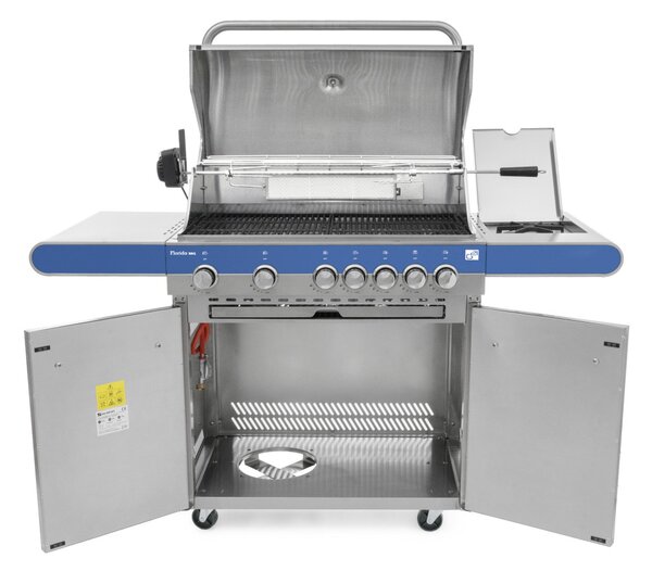 G21 Florida BBQ Premium line gázgrill, 7 égőfej + ajándék nyomáscsökkentő