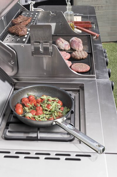 G21 Arizona gázgrill, BBQ Premium Line konyha 6 égőfej + ajándék nyomáscsökkentő