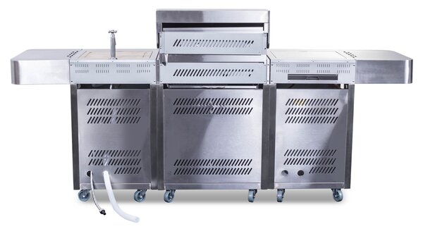 G21 Arizona gázgrill, BBQ Premium Line konyha 6 égőfej + ajándék nyomáscsökkentő