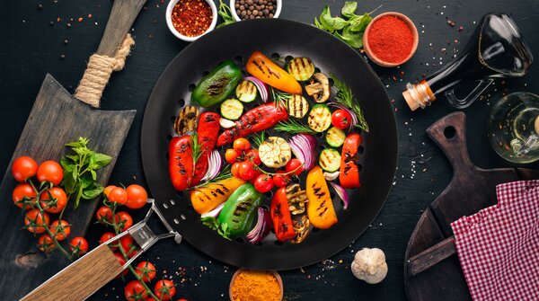 G21 grillező eszköz - grillserpenyő kerek tapadásmentes felülettel