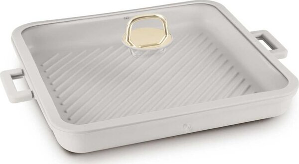 BerlingerHaus BH/7790 Sahara Collection Négyszögletes Grill Serpenyő - 34 cm, Tapadásmentes Titánpro Bevonattal