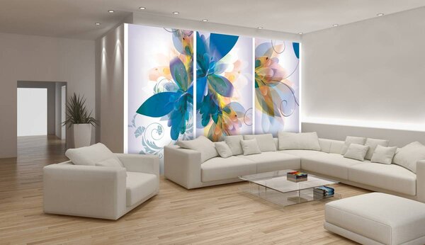 Fotótapéta - Virágos művészet - absztrakt (152,5x104 cm)