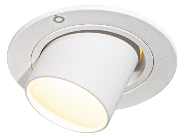 6 darabos süllyesztett spotlámpa szett fehér GU10 35mm kerek dönthető - Installa