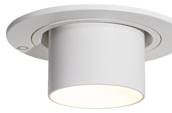 6 darabos süllyesztett spotlámpa szett fehér GU10 35mm kerek dönthető - Installa