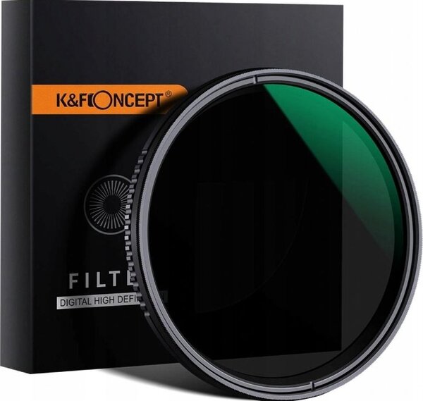 Kf szűrő fél szürke, szabályozható, Nd8-Nd2000, 37mm