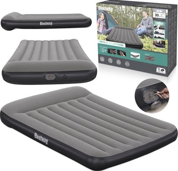 Bestway Matrac beépített USB pumpával, 1,91 × 1,37 × 0,30 m