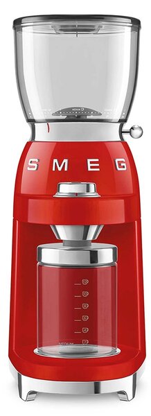 Smeg 50's Style Elektromos Kávéörlő Kávédaráló 350g 150 Watt - Piros