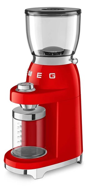 Smeg 50's Style Elektromos Kávéörlő Kávédaráló 350g 150 Watt - Piros