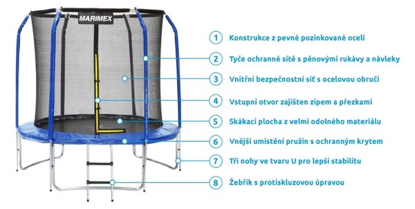 Marimex trambulin 183 cm kék 2022