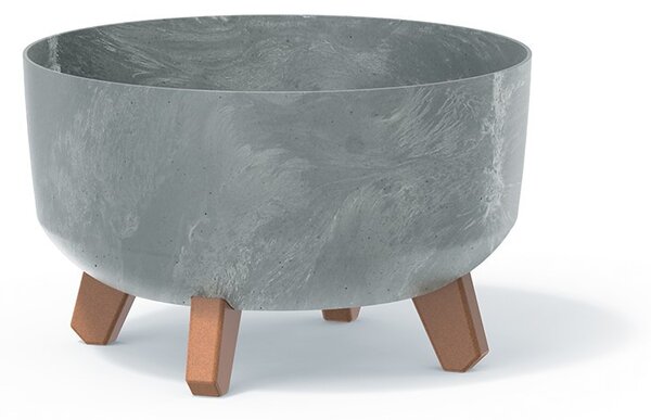 Prosperplast GRACIA LOW kaspó 28,5 cm beton effect