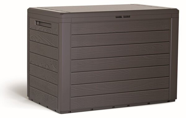 Prosperplast WOODEBOX kerti box barna 190L