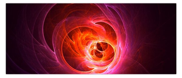 Modern rózsaszín absztrakció képe (120x50 cm)
