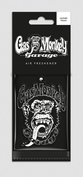 Aroma Car, Illatosító, Gas Monkey Leather Touch, Black (5411025)