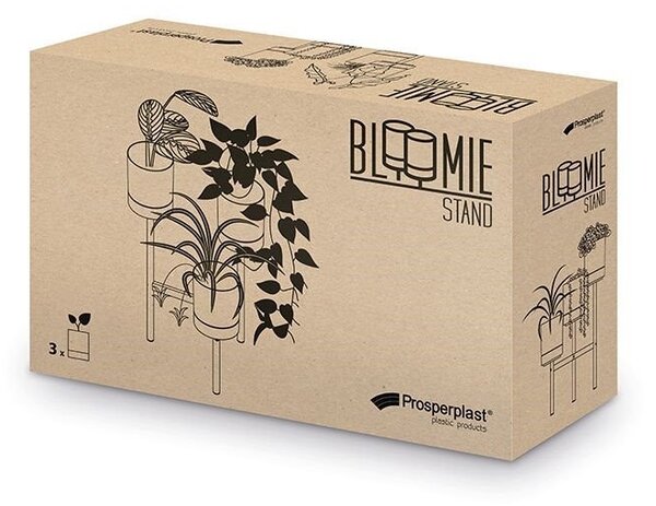 Prosperplast virágállvány Bloomie Stand szürke 42 cm