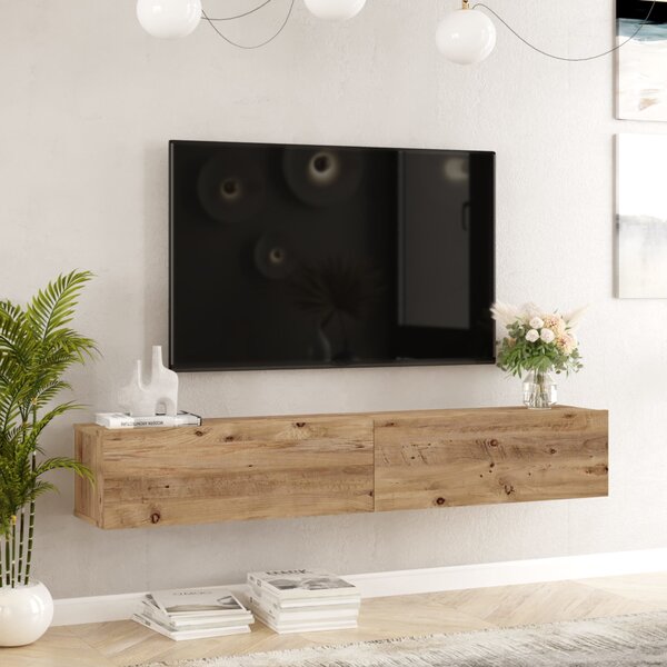 TV-állvány Lapinlahti 29,5 x 180 x 31,5 cm rusztikus tölgy