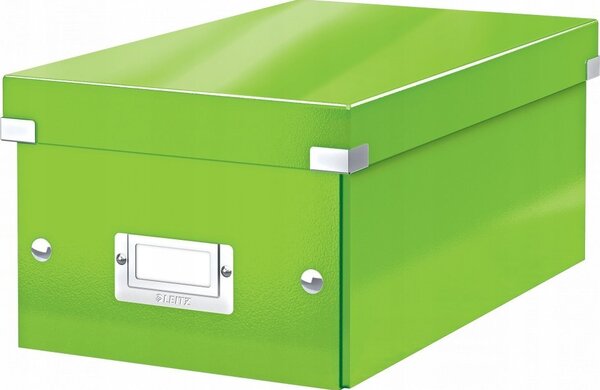 Leitz Click & Store WOW cd/dvd tároló doboz 40 lemezek Zöld Farostlemez