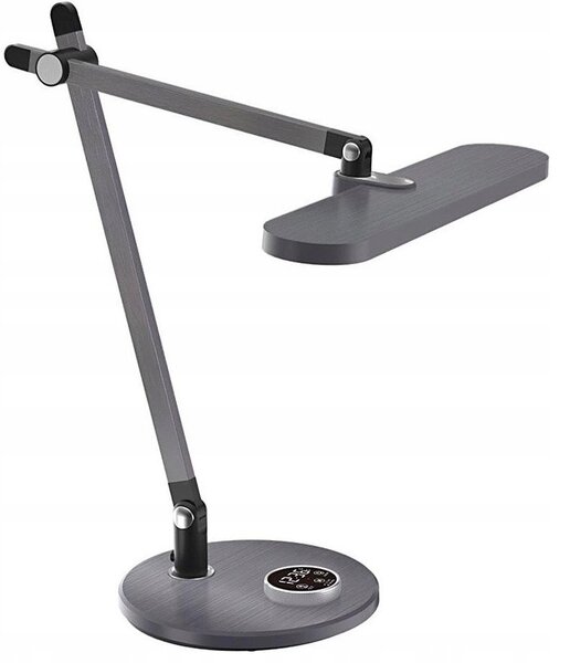 Lampka SVENSSON Light biurkowa 620 lumen 12W szary metalik, model Riga