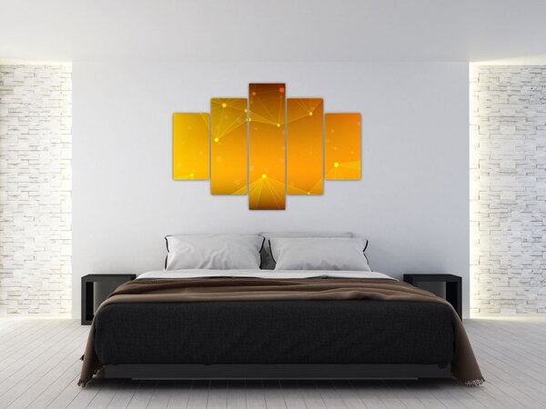 Absztrakt sárga kép (150x105 cm)