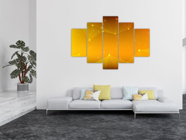 Absztrakt sárga kép (150x105 cm)