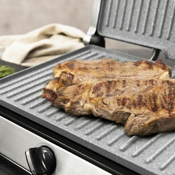 Cecotec RocknGrill Multi Elektromos Asztali Grillsütő 2400 Watt - Fekete / Ezüst