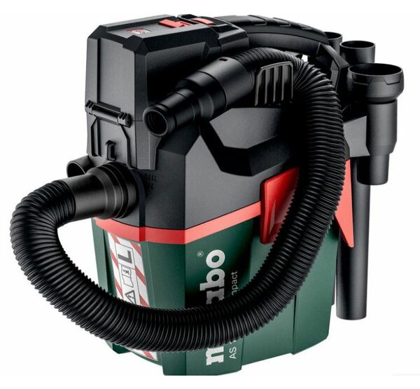 Metabo AS 18 HEPA PC COMPACT 602029850 Nedves-/száraz porszívó 6 l Akku nélkül
