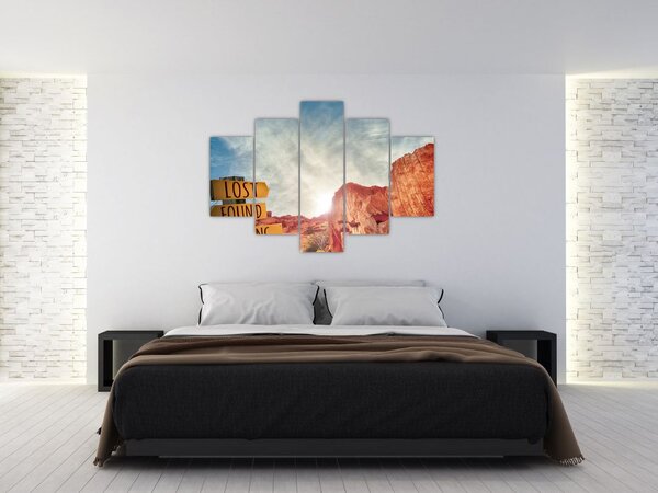 Mutatók felirattal képe (150x105 cm)