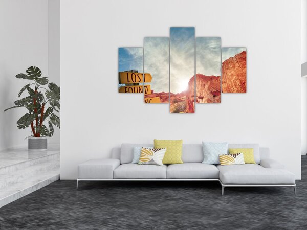Mutatók felirattal képe (150x105 cm)