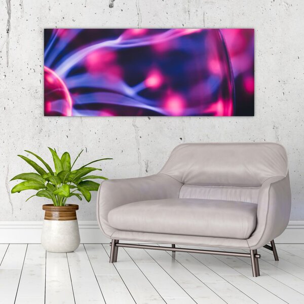 Absztrakt lila kép (120x50 cm)