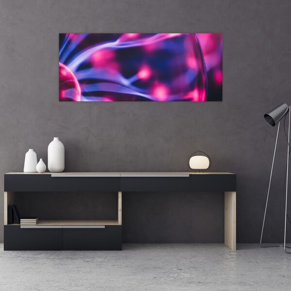 Absztrakt lila kép (120x50 cm)