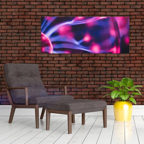 Absztrakt lila kép (120x50 cm)