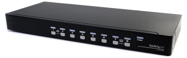 StarTech.com SV831DUSBAU KVM kapcsoló Keretállvány Fekete