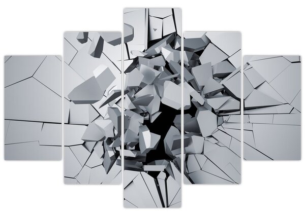3D absztrakciós kép (150x105 cm)