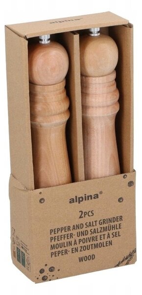 Só/borsdaráló 2db 10x4,5x25cm 376gr fa/műanyag PET Alpina