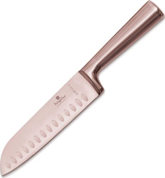 BerlingerHaus BH/2935 Taupe Collection Santoku Kés - 17,5 cm, Rozsdamentes Acél, Matt Taupe