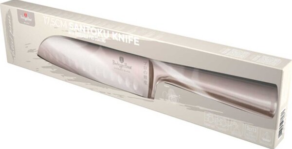 BerlingerHaus BH/2935 Taupe Collection Santoku Kés - 17,5 cm, Rozsdamentes Acél, Matt Taupe