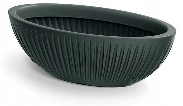 Maceta Latia Oval 58x24x20 Antracita
