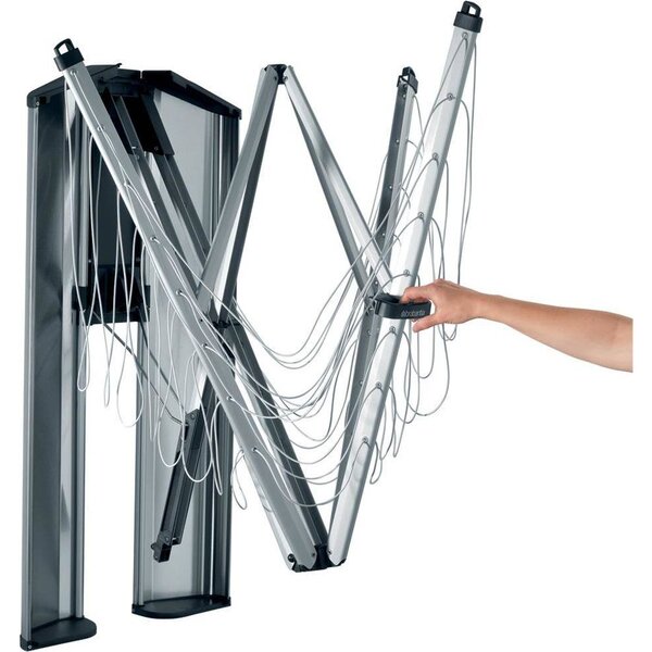 Brabantia Wallfix Dryer Fali Rögzítésű, Összecsukható Kültéri Ruhaszárító, 24 m - 475924