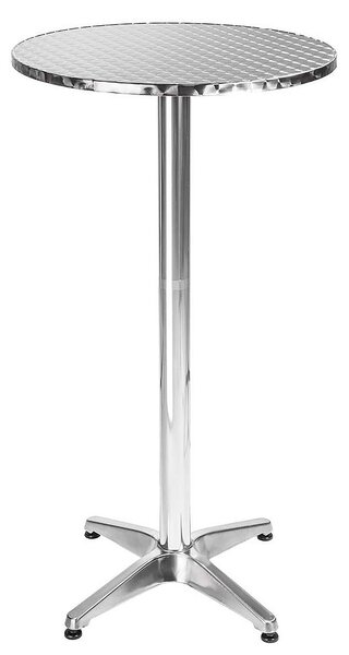 Tectake 401488 alumínium bárasztal ø60cm magasság állítható - 5,8 cm