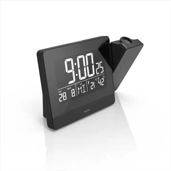 Hama Plus Charge Digitális ébresztőóra Fekete