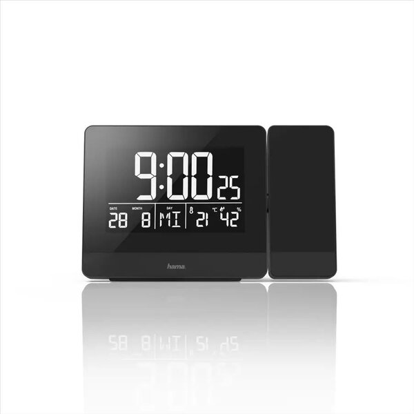 Hama Plus Charge Digitális ébresztőóra Fekete
