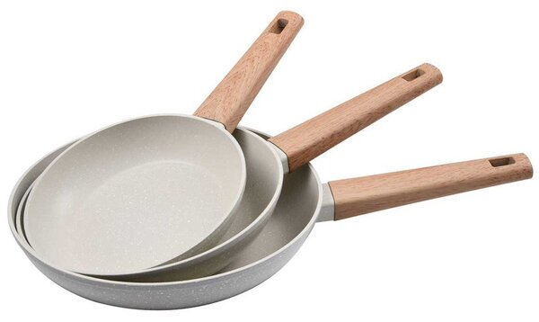 Bergner BG-34741-CR 3 Részes Serpenyő Szett 18cm, 22cm, 26cm Naturally