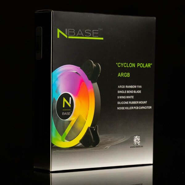 NBase Cyclon Polar 120mm ARGB 11-Wing hűtő ventilátor (2477)